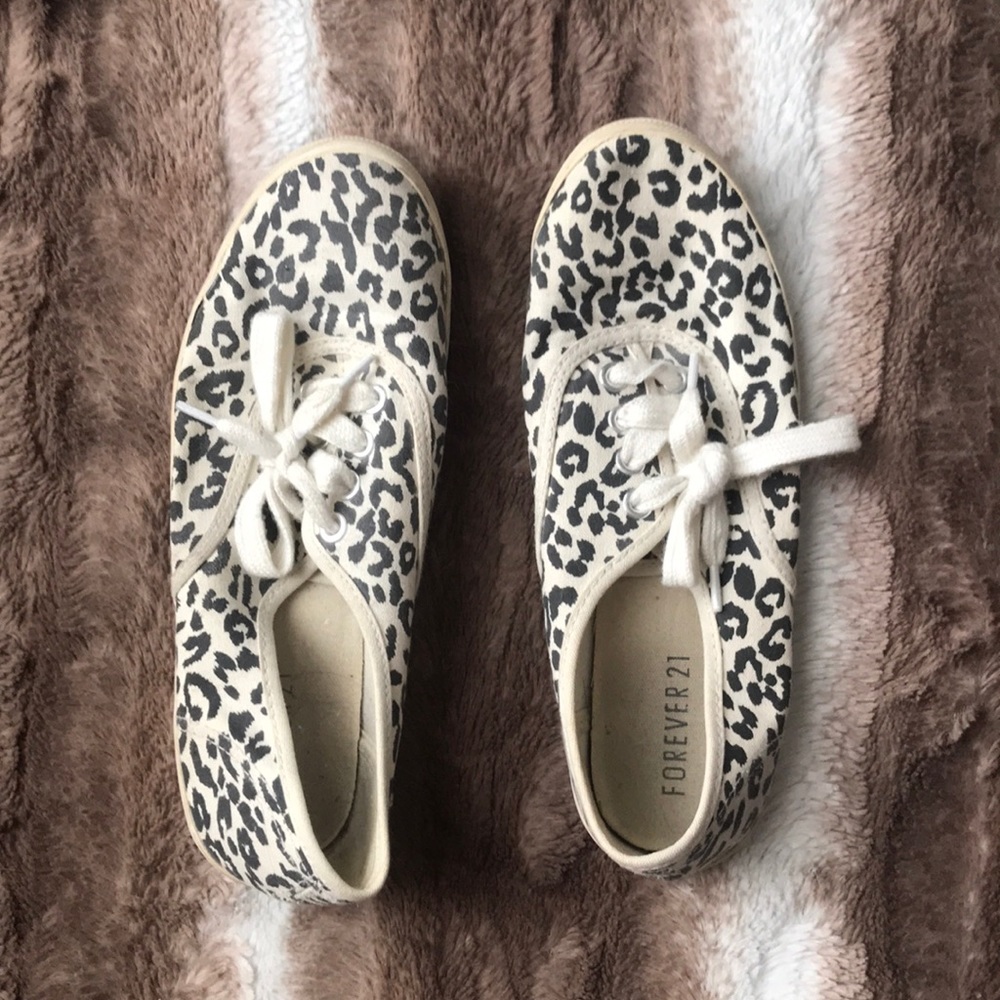 Forever 21 Cheetah Sneakers(look like Keds) Size 7